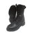 Boty kožené vysoké FRANCOUZSKÉ GORE-TEX ČERNÉ