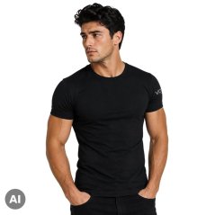 Triko funkční pánské MERINOWOOL 01 slim ČERNÉ