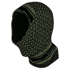 Šátek MULTI-WRAP multifunkční SHEMAGH ČERNO-ZELENÝ