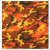 Šátek 55 x 55 cm SAVAGE ORANGE CAMO