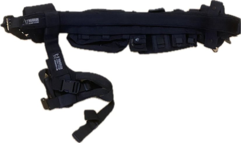 Taktický opasek Low profile molle Warrior s Cobra sponou, použitý +sumky super akce